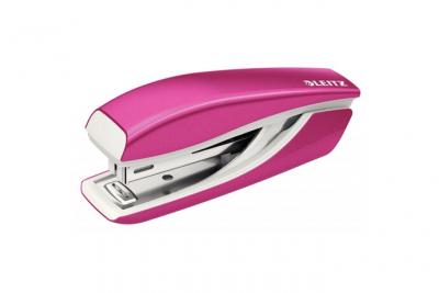 LEITZ  wow 55281023 mini-agrafeuse en m&eacute;tal rose m&eacute;tallis&eacute;