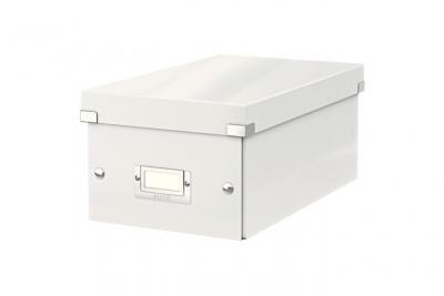 LEITZ   bo&icirc;te de rangement pour dvd click & store, blanc noir
