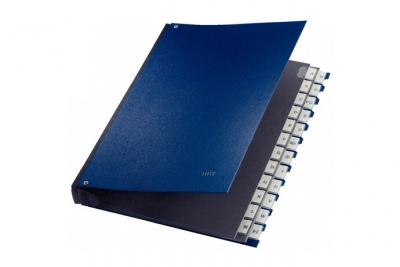 Leitz Trieur &agrave; soufflet, A4, A-Z, 24 compartiments, bleu