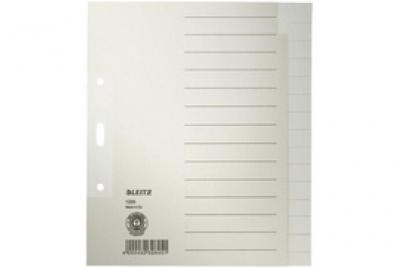 LEITZ  Intercalaires en papier naturel, blanc, A5, 15 touches 