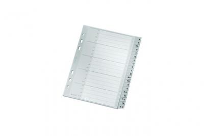 LEITZ  Intercalaires en plastique, A-Z, A5, PP, 20 touches - Lot de 4