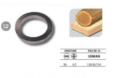 LEMAN  - 1 Rouleau de 50 m&egrave;tres Lame scie &agrave; ruban en acier C75 30x0,7 pas de 10 - 129.30.710