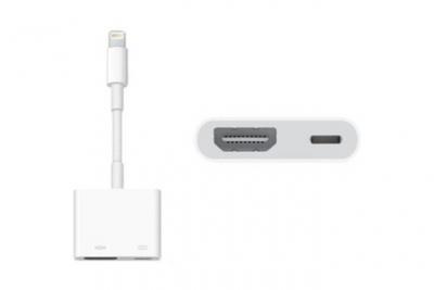 DLH  Adaptateur Lightning vers HDMI - 10.5 cm - blanc - pour Apple