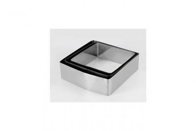 EQUINOX  Lot de 3 moules &agrave; g&acirc;teau - 16-18-20 cm - Gris