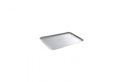 PARIS PRIX Lot De 3 Plateaux En Carton ""rectangle"" 28x42cm Argent