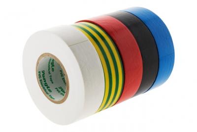 ZENITECH Lot de 5 adh&eacute;sifs 19mm x 20m 5 couleurs - 