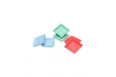 LURCH  Lot de 6 mini moules a flans - Pastel