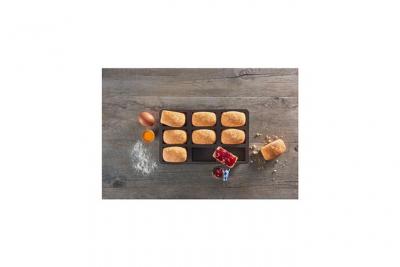 LURCH  Lot de 9 moules a brownies - Marron