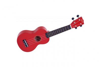 MAHALO  rainbow mr1-rd - ukulele soprano rouge brillant + housse