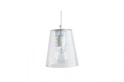 TOSEL MAISON - Suspension conique verre blanc
