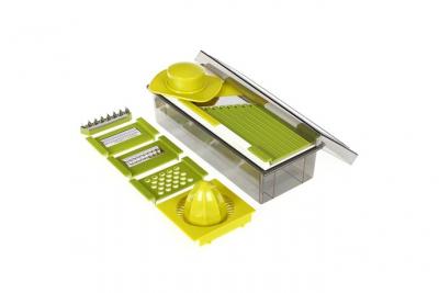 5FIVE SIMPLY SMART Mandoline multifonction - 11 pi&egrave;ces - L 30 x l 11,6 x H 8,7 cm
