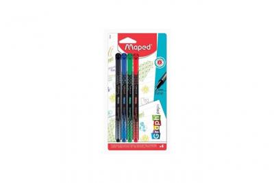  MAPED 4 Feutres Fin Graph Blister