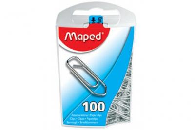 MAPED Bo&icirc;te &agrave; 100 attaches lettres  en acier galvanis&eacute; 25 mm 