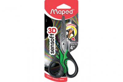 MAPED  - schere sensoft 3D fluo, rund, l&atilde;nge: 135 mm 484310