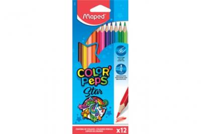 MAPED  Crayon de couleur COLOR'PEPS Star, &eacute;tui carton de 48