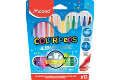 MAPED  Feutre COLOR'PEPS, &eacute;tui en carton de 18, largeur du
