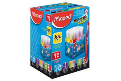 MAPED  Feutres dessin COLOR'PEPS Long Life, pr&eacute;sentoir de 72