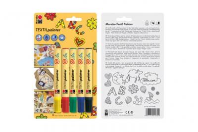 MARABU   feutres textilpainter, 5 couleurs pour textiles clairs (2-4 mm)