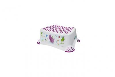PLASTOREX Tabouret Hippo Escal&oacute;n, de 18 mois &agrave; 10 ans, non-slip, tomek, Blanco