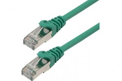 MCL SAMAR MCL - Cordon de raccordement - RJ-45 (M) pour RJ-45 (M) - 2 m - SFTP - CAT 6 - moul&eacute;, sans crochet, bloqu&eacute; - vert