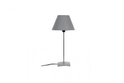 TOSEL Mega lampe a poser acier 18x18x42 cm - alu et gris 60238