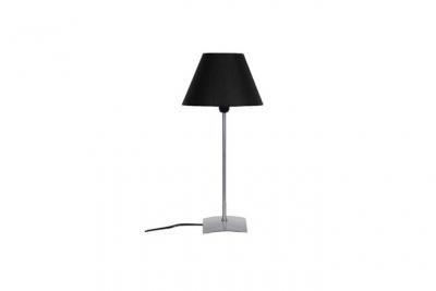 TOSEL Mega lampe a poser acier 18x18x42 cm - alu et noir 60237