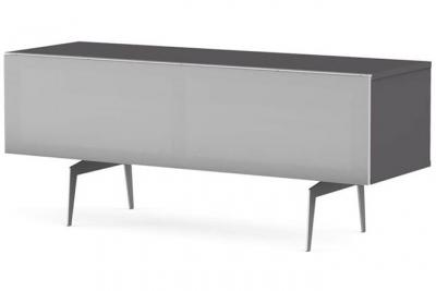 MELICONI Meuble tv bois et tissu acoustique gris daphn&eacute; 120 cm