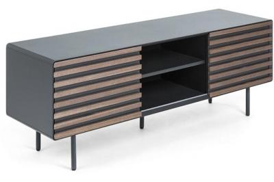 KAVE HOME Meuble TV Mtv Mahton 162 cm grafite mat