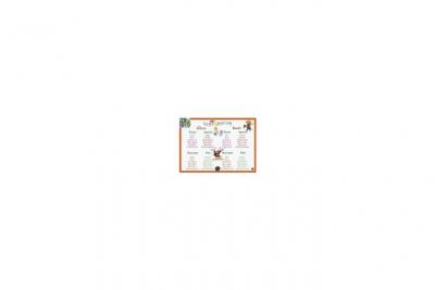 COUOI Permanent Mixte Sous Main Conjugaisons Set Table E