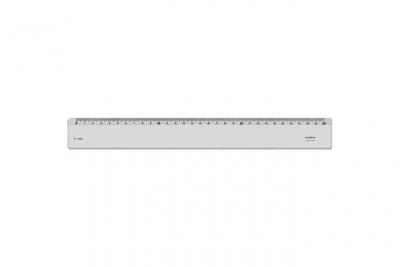 MINERVA   r&egrave;gle plate biseau anti-tache, 750 mm noir