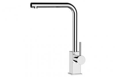 VIZIO Robinet De Cuisine Mitigeur Chrom&eacute; Bec Pivotant 360&deg; Design Moderne  