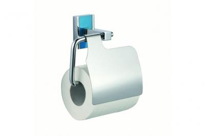 MSV  porte rouleau papier wc mural alba zin chrom&eacute;