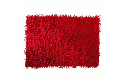 MSV TAPIS COTON MALVA ROUGE BORDEAUX 40x60cm 