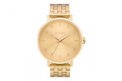 NIXON  Femme Analogique Quartz Montre avec Bracelet en Acier Inoxydable Plaqu&eacute; A1090502-00
