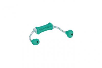 NOBBY PET Nobby Jouet Dental Os Et Corde En Caoutchouc - Menthe - 37cm - Pour Chien