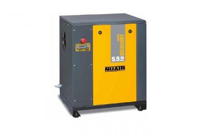 NUAIR Compresseur entra&icirc;nement courroie sur ch&acirc;ssis 5,5CV 4kW 400V Triphas&eacute; 10 bar MERCURY TRONIC 4/10