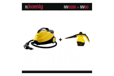 H.KOENIG Nettoyeur vapeur nv6200 2000w 4 bars + nettoyeur nv60 