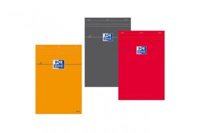 OXFORD  Bloc De Direction Gris Non Perfor&eacute;, R&eacute;glure 5x5 210x297 Mm Papier Blanc