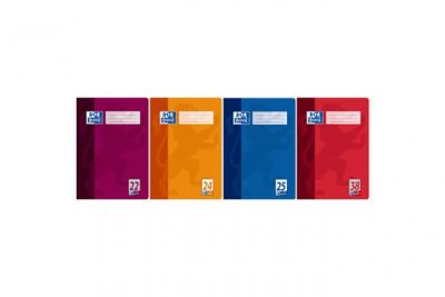 OXFORD  Cahier, A4, lin&eacute;ature 27 / lign&eacute;, 32 pages - Lot de 15