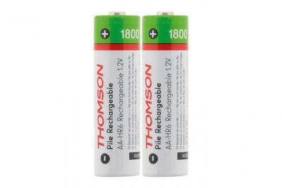 THOMSON  - Pack 2x piles rechargeables HR06 AA 1800 mAh