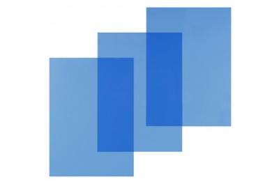 PAVO Pqt De 100 Couvertures Pour Reliure A4 Pvc 20/100eme Bleu Transparent