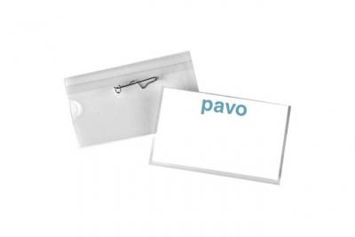 AUTRE Badge avec epingle 54x90mm en pvc - boite de 50