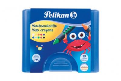 PELIKAN  - Crayons de Cire, Soluble dans L'eau, 10 Pi&egrave;ces