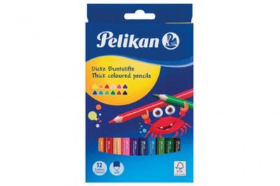 PELIKAN  Crayons de couleur triangulaires, Bundle