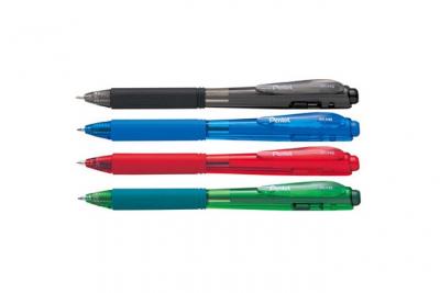 PENTEL  Stylo &agrave; bille r&eacute;tractable WOW BK440, rouge