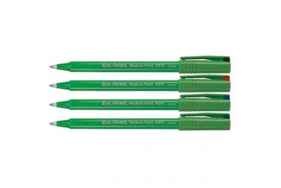 PENTEL  Lot de 3 Stylos roller encre Ball  R56 Pte fine Vert