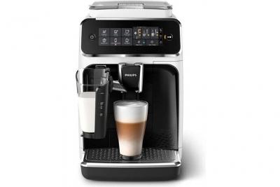 PHILIPS EP3243/50 - Machine a Caf&eacute; Automatique Expresso S&eacute;ries 3200 LatteGo - 3 intensit&eacute;s de caf&eacute; - 15 bar - Blanc/laqu&eacute; noir 