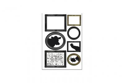 PLAGE  Sticker d&eacute;co - Cadres1 Planche 48 x 68 cm