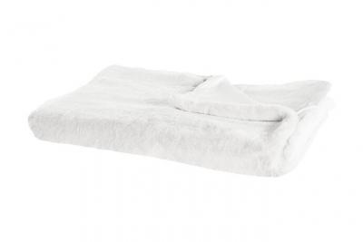 BELIANI Couverture Chaab 150 X 200 Cm Blanc Cass&eacute; 