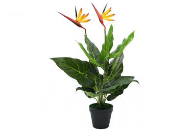 VIDAXL Plante artificielle Strelitzia Reginae Oiseau de Paradis 66 cm